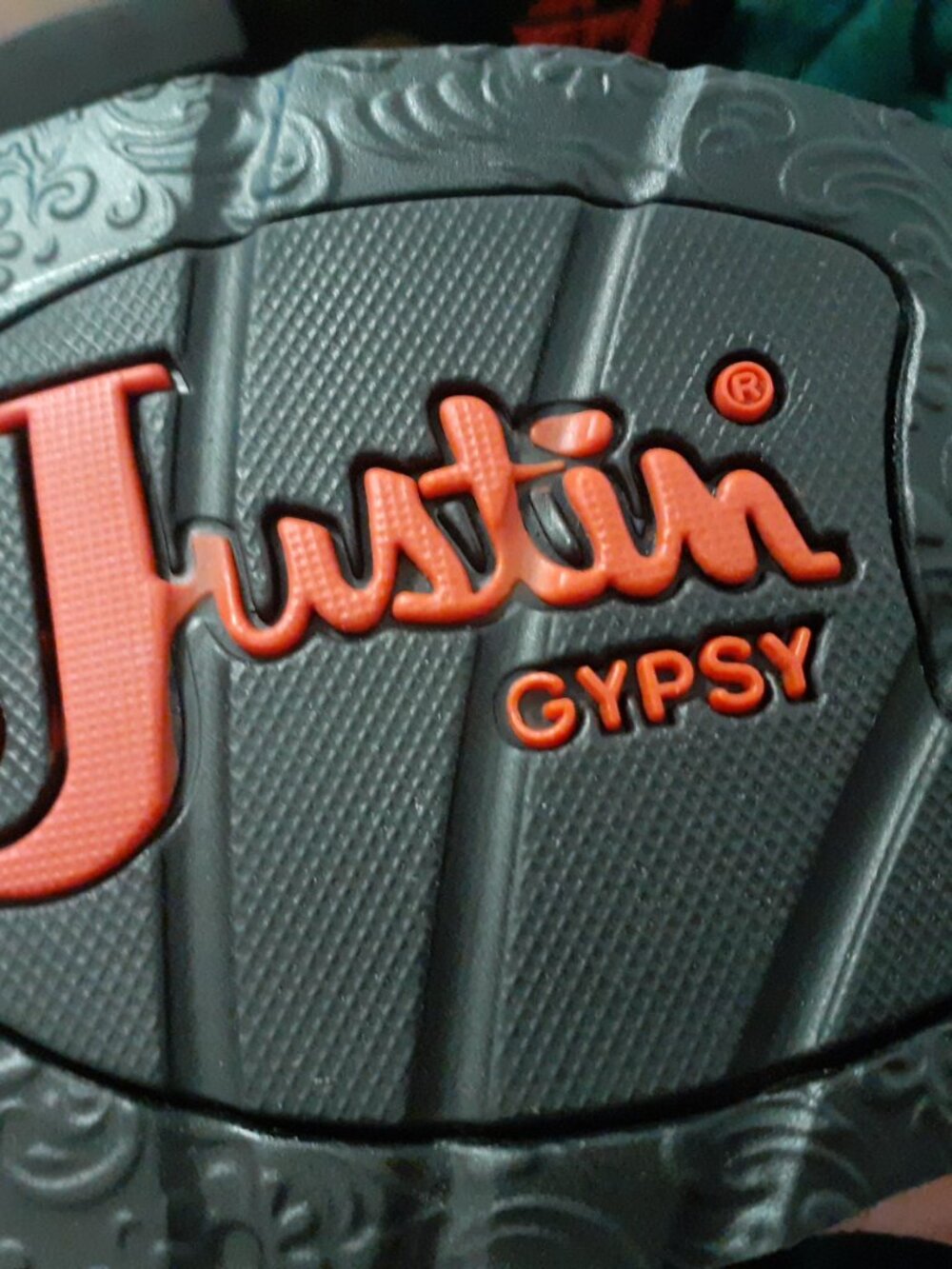 JUSTIN BOOTS GYPSY LEATHER ROUND TOE COWBOY BOOTS PINK NEW W TAGS, BEAUTIFUL - Picture 8 of 12